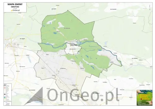 Mapa gminy Obrzycko